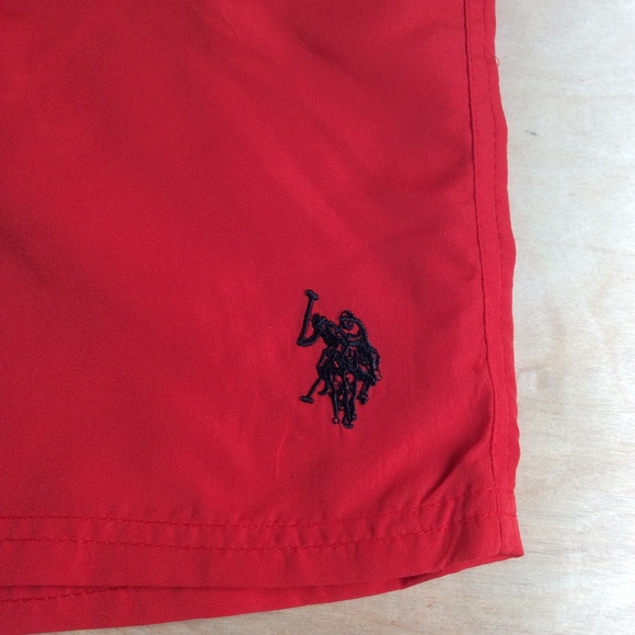 U.S. Polo Assn. Boys Swim Shorts Swim Trunks Size L 10-12 Red Blue NWT - Picture 4 of 11
